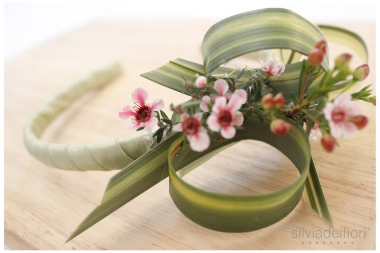 coroncina di fiori per la sposa